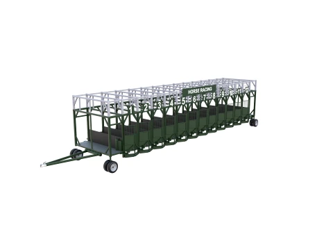 Horse Racing - Starting Gates V2 3D Model