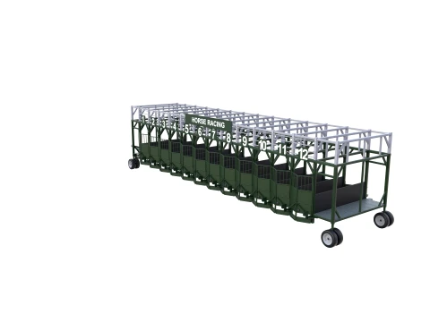 Horse Racing - Starting Gates V2 3D Model