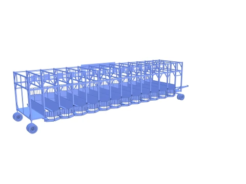 Horse Racing - Starting Gates V2 3D Model