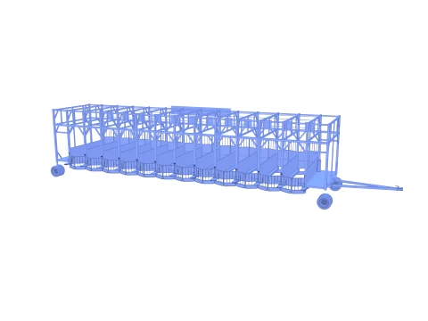 Horse Racing - Starting Gates V2 3D Model