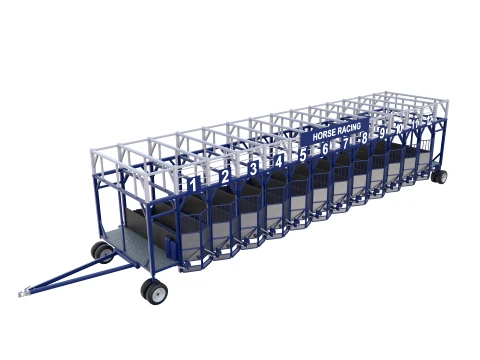 Horse Racing - Starting Gates V3 3D Model