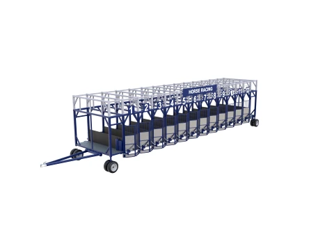 Horse Racing - Starting Gates V3 3D Model