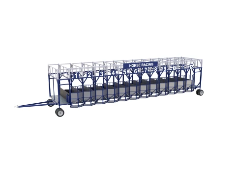 Horse Racing - Starting Gates V3 3D Model