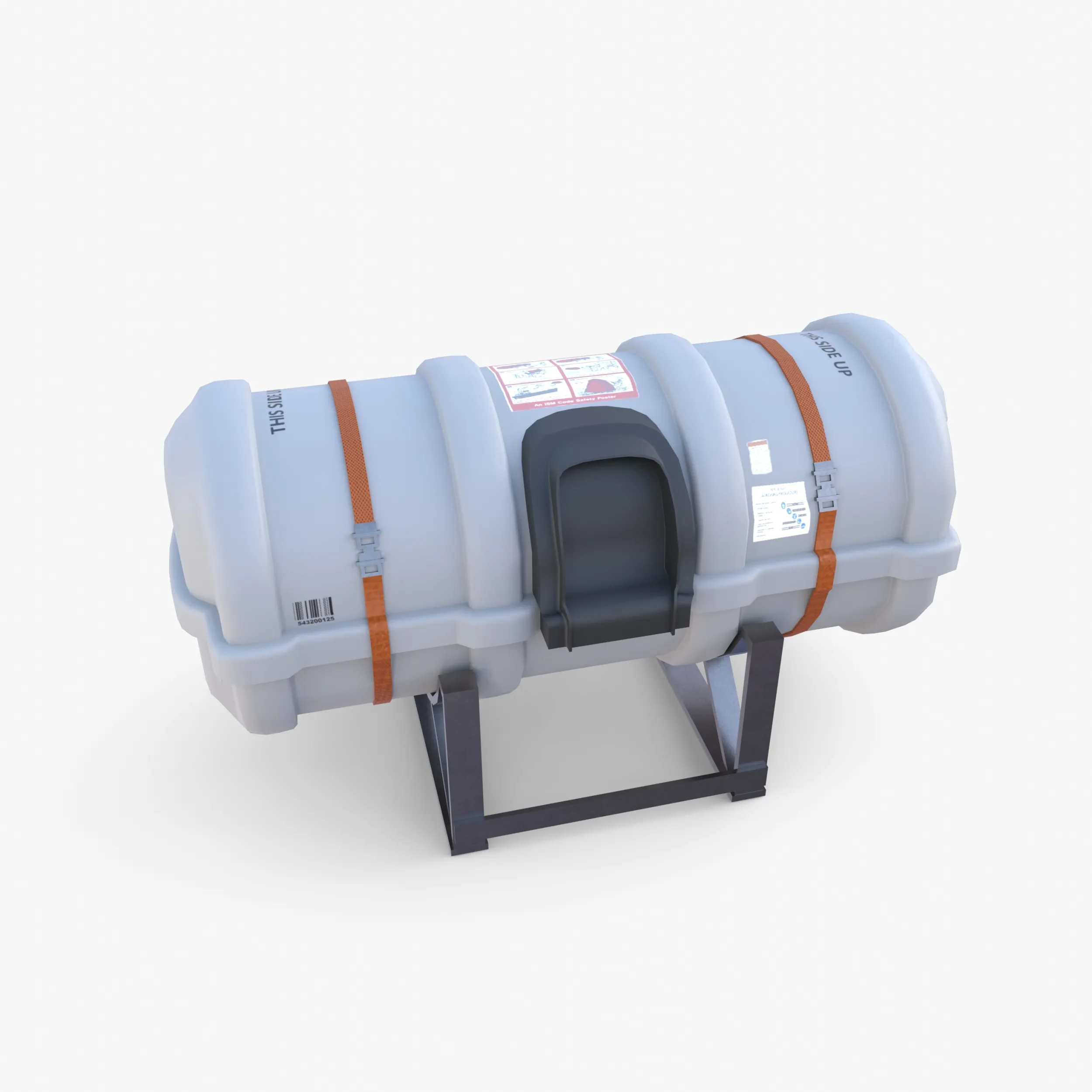 Life boat 3D Model .c4d .max .obj .3ds .fbx .stl .blend 