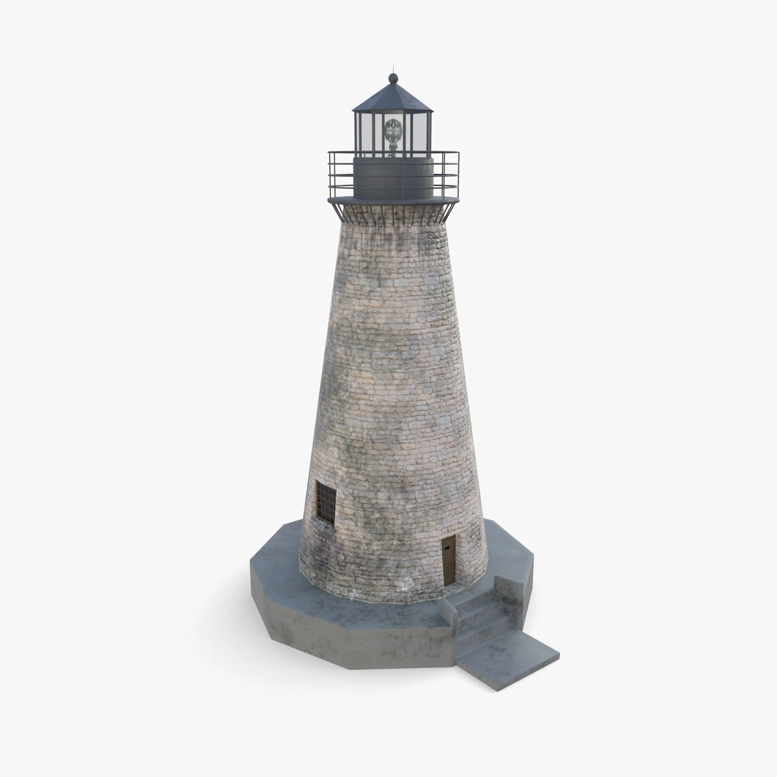 Light house V1 3D Model .c4d .max .obj .3ds .fbx .stl .blend 