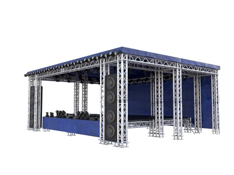 Square truss stage 3D Model