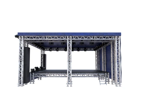 Square truss stage 3D Model
