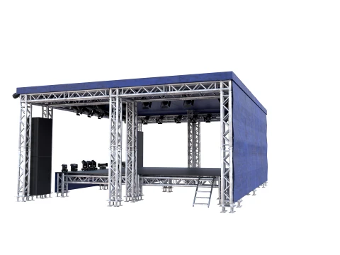Square truss stage 3D Model