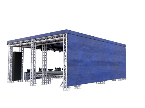 Square truss stage 3D Model