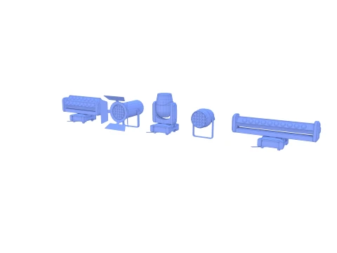 Stage lights 3D Model