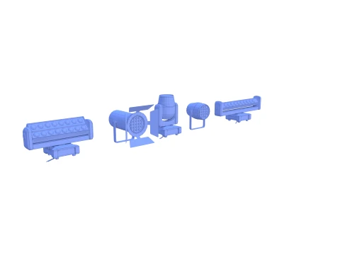 Stage lights 3D Model