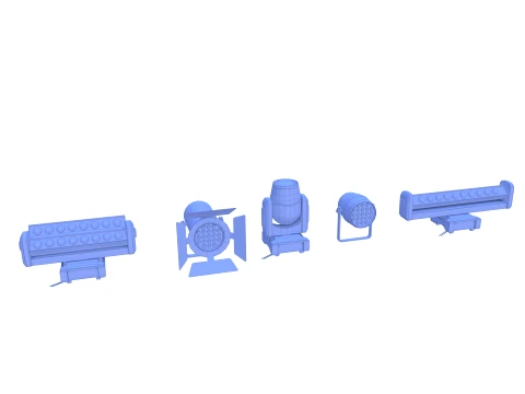 Stage lights 3D Model