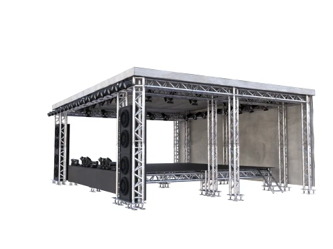 Triangle truss stage 3D Model