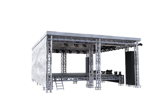 Triangle truss stage 3D Model