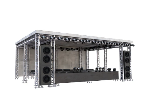 Triangle truss stage 3D Model
