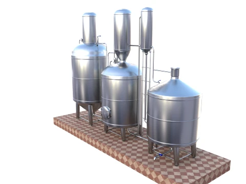 Alcohol distillation tank V1 3D Model