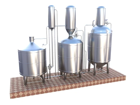 Alcohol distillation tank V1 3D Model