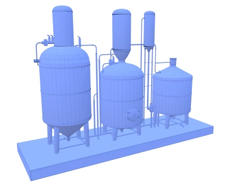 Alcohol distillation tank V1 3D Model