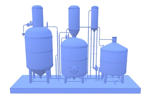 Alcohol distillation tank V1 3D Model