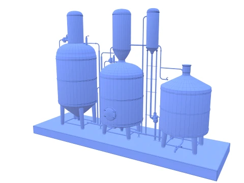 Alcohol distillation tank V1 3D Model