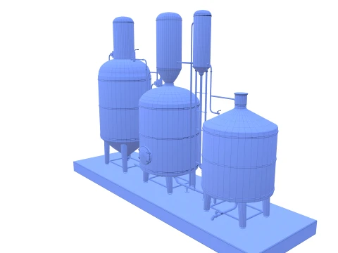 Alcohol distillation tank V1 3D Model
