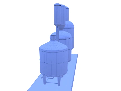 Alcohol distillation tank V1 3D Model