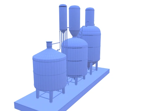Alcohol distillation tank V1 3D Model