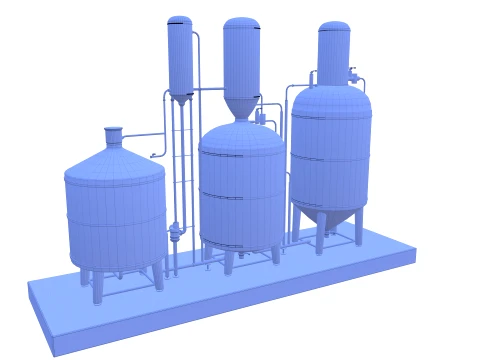 Alcohol distillation tank V1 3D Model