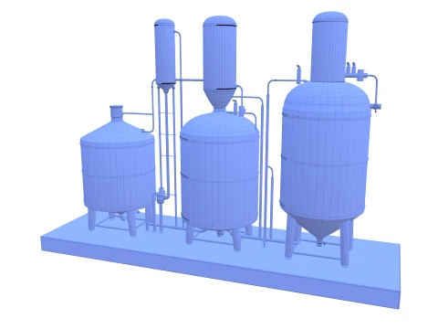 Alcohol distillation tank V1 3D Model