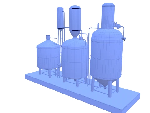 Alcohol distillation tank V1 3D Model