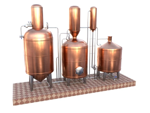 Alcohol distillation tank V2 3D Model