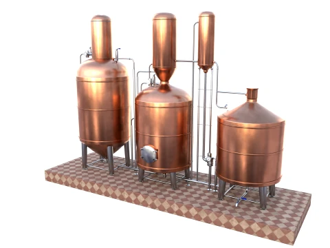 Alcohol distillation tank V2 3D Model
