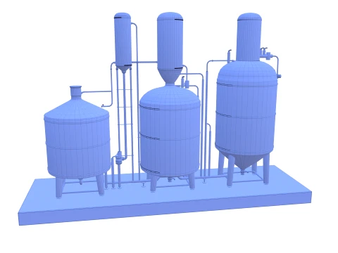 Alcohol distillation tank V2 3D Model