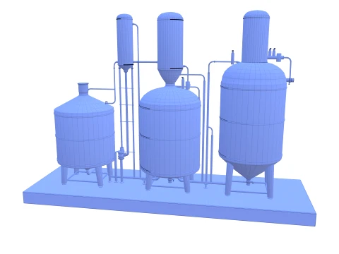 Alcohol distillation tank V2 3D Model