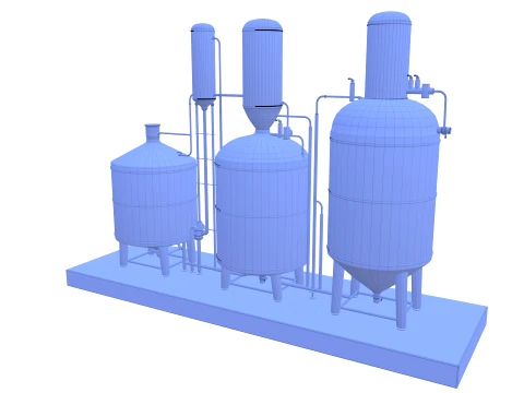 Alcohol distillation tank V2 3D Model