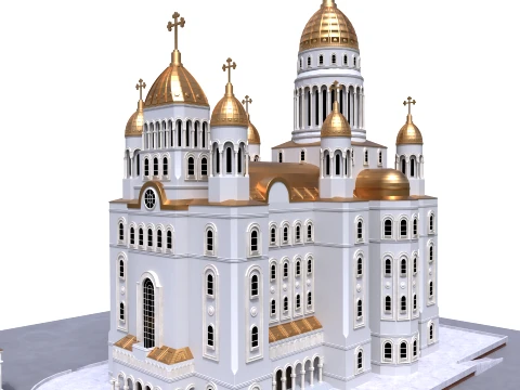 Orthodox Cathedral 3D Model
