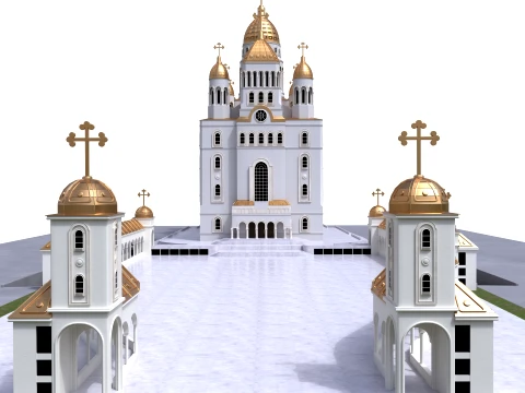 Orthodox Cathedral 3D Model