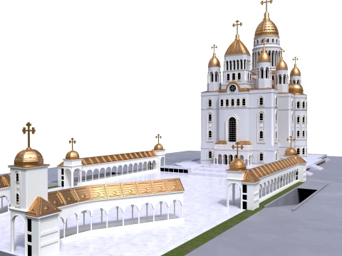 Orthodox Cathedral 3D Model