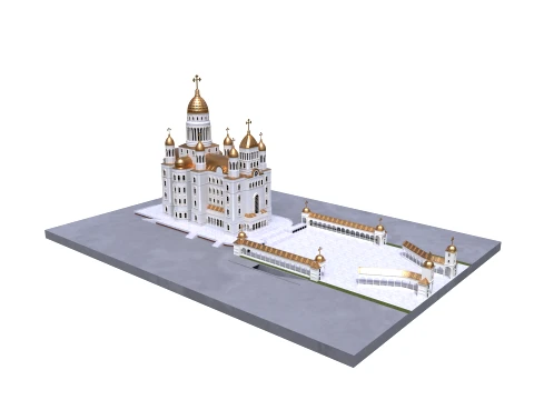 Orthodox Cathedral 3D Model