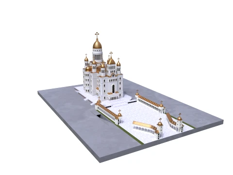 Orthodox Cathedral 3D Model