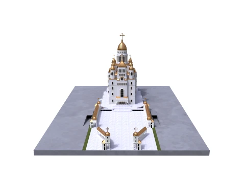 Orthodox Cathedral 3D Model