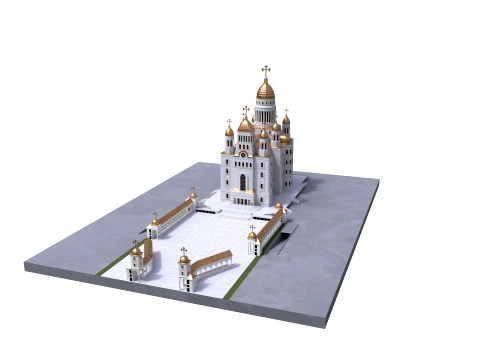 Orthodox Cathedral 3D Model