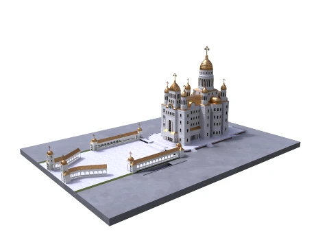Orthodox Cathedral 3D Model