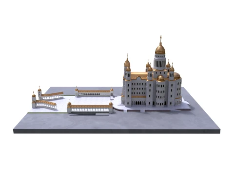 Orthodox Cathedral 3D Model