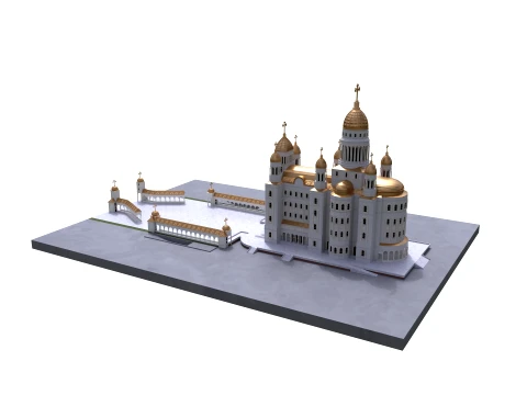 Orthodox Cathedral 3D Model