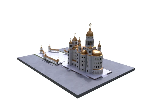 Orthodox Cathedral 3D Model