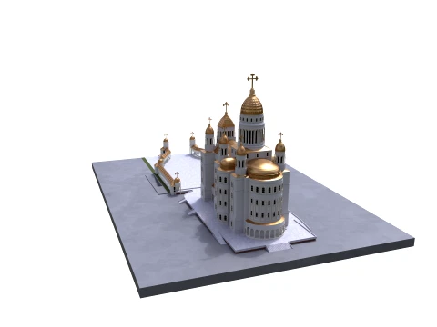 Orthodox Cathedral 3D Model
