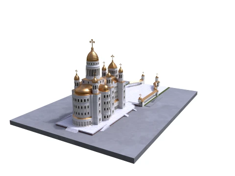 Orthodox Cathedral 3D Model