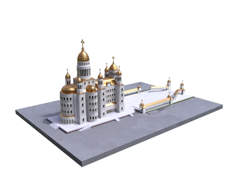 Orthodox Cathedral 3D Model