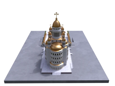 Orthodox Cathedral 3D Model
